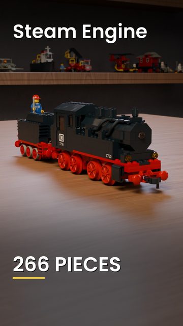 LEGO® 7750 Steam Engine build video cover
